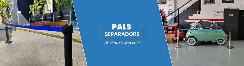 postes separadores cinta extensible