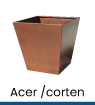 jardineres urbanes acer/corten