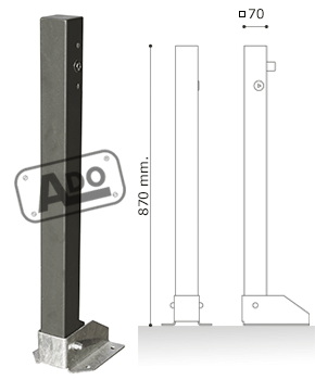 barrera manual abatible fold